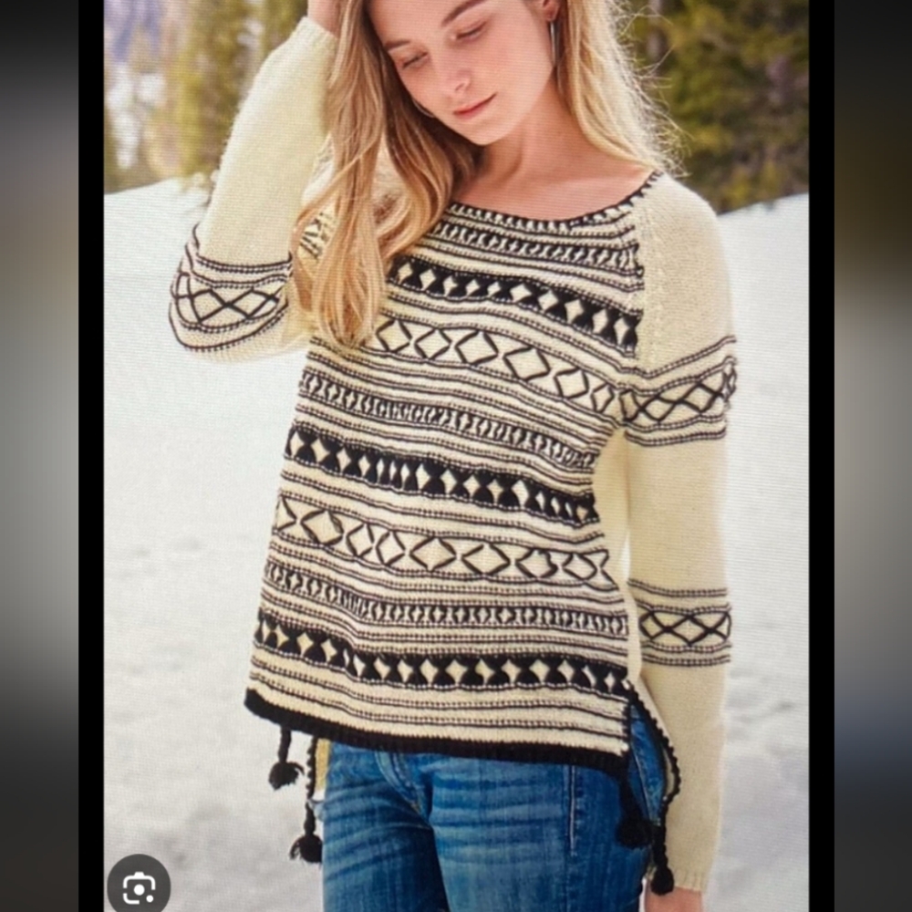 Sundance Delaney Sweater Pullover Wool Blend NWT
